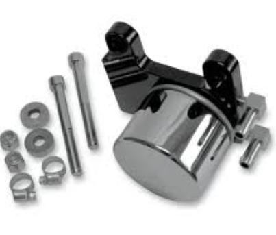 Chrome Oil Filter/Regulator Mount - Black