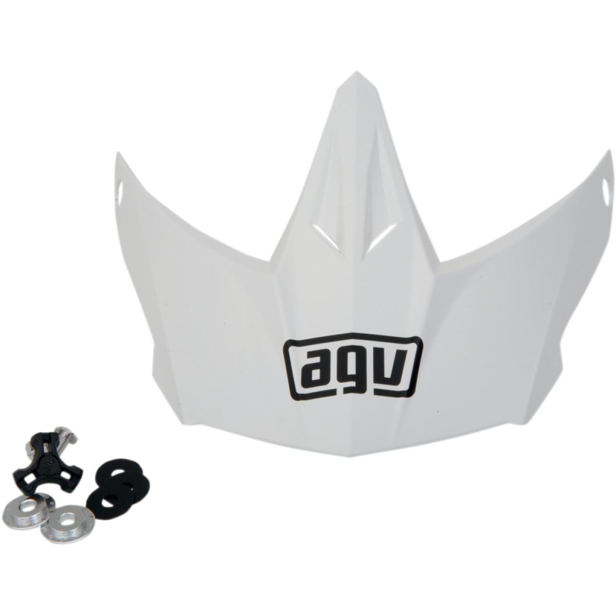 Visor with Screws for AX-8/EVO Helmets - White
