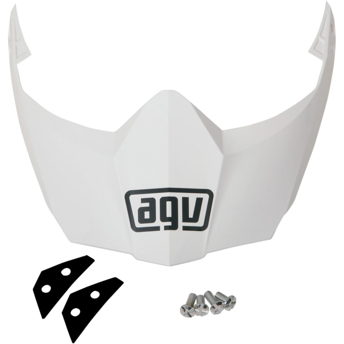 Peaks for AX-8 Dual Sport/EVO Helmets - White
