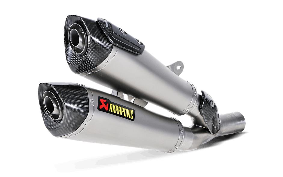 Slip-On Line Dual Exhaust - Titanium Mufflers