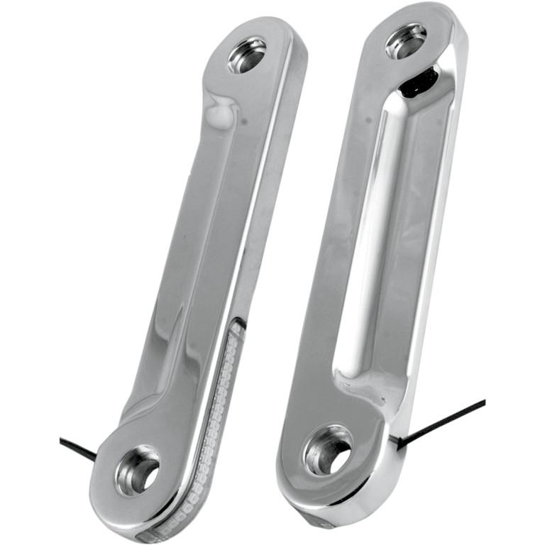 LED Front Signal Lights with Clear lens/Amber LEDs - Chrome