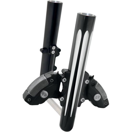 Hot Legs Single Disc Fork Leg Set - Deep Cut - Black