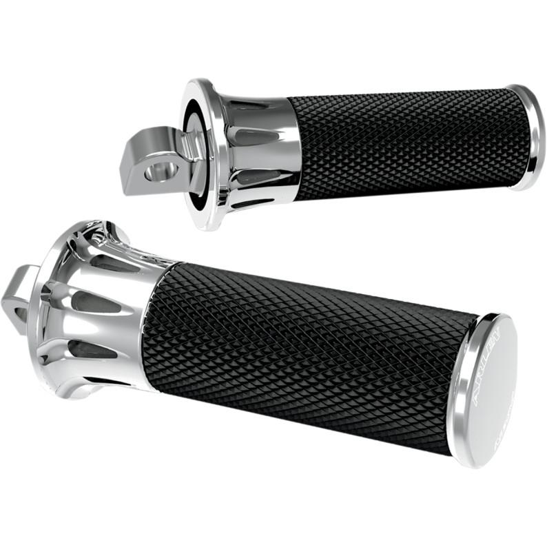 Fusion Footpegs - Deep Cut - Chrome