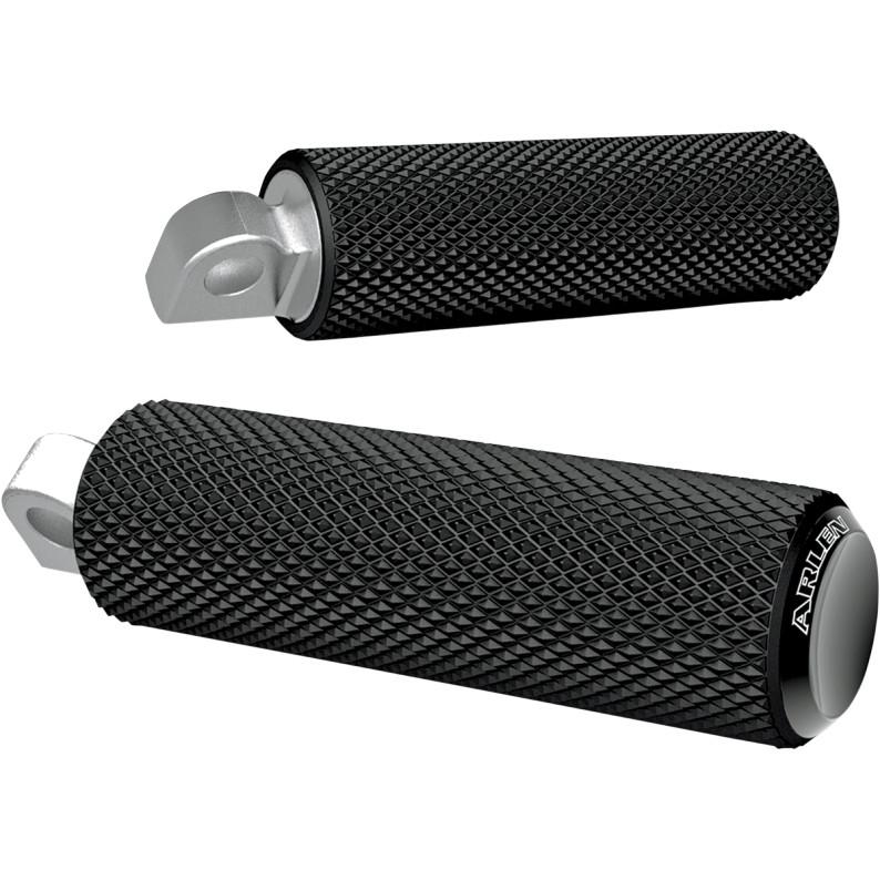 Fusion Footpegs - Knurled - Black