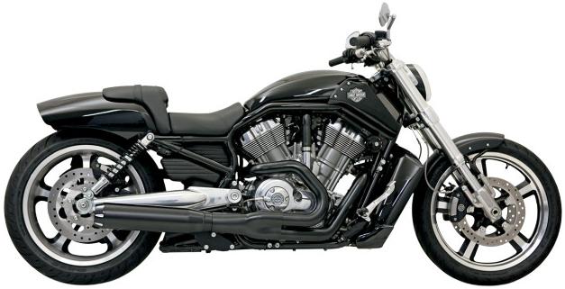 Road Rage II B1 Power Exhaust System with Heat Shields - Black Ceramic with Black End Cap