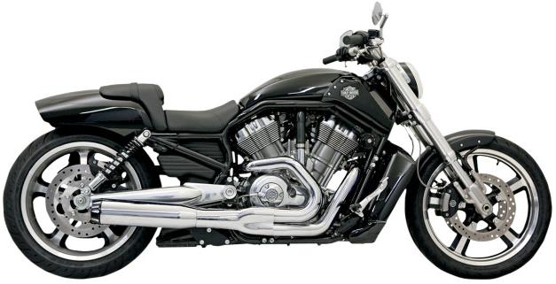 Road Rage II B1 Power Exhaust System with Heat Shields - Chrome with Black End Cap