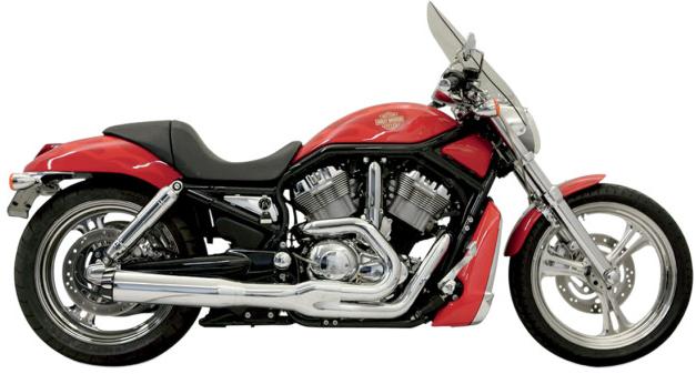 Road Rage II B1 Power Exhaust System with Heat Shields - Chrome with Black End Cap
