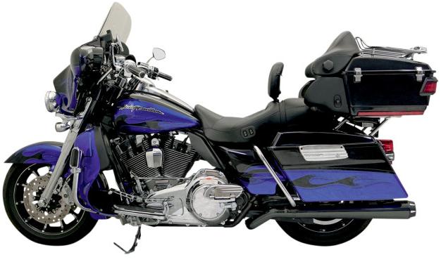 Pseudo Left Side Megaphone Muffler - Black Ceramic