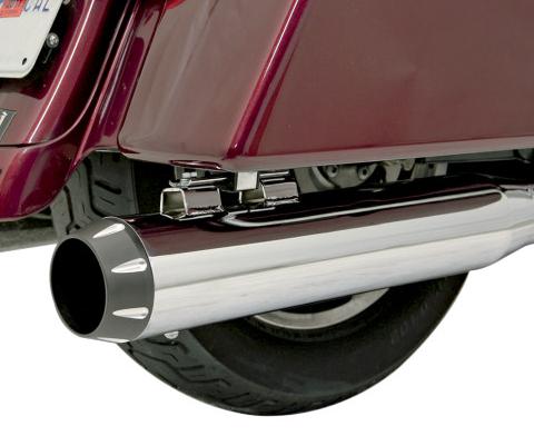 End Cap for 4in. Quick Change Series Slip-On - Black - Fluted