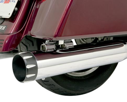 End Cap for 4in. Quick Change Series Slip-On - Straight Fluted - Black