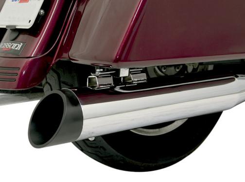 End Cap for 4in. Quick Change Series Slip-On - Slash Cut - Black