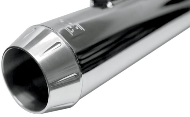 End Cap for 4in. Quick Change Series Slip-On - Fluted - Polished