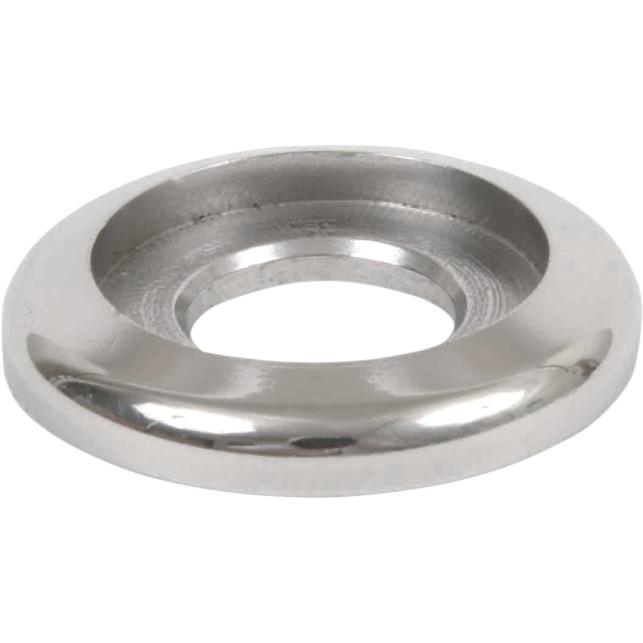 Polished Stainless Steel Flange Washer System - 5/16in. x 1.00in. (2-pk.)