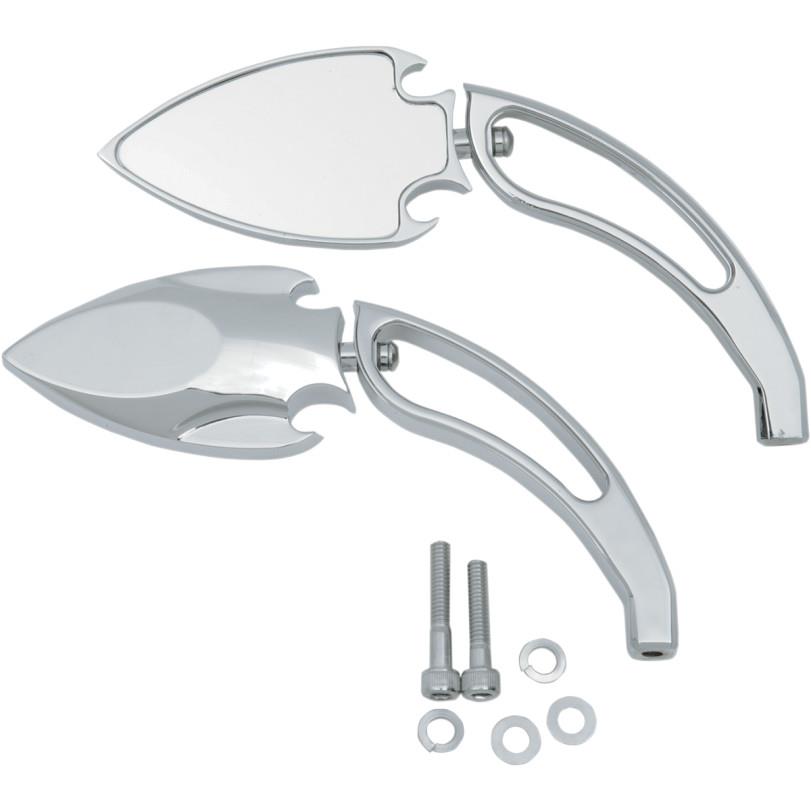 Spade Mirror - Chrome Plated