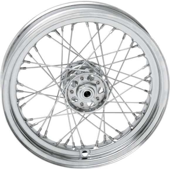 Laced Chrome 40 Spoke 16x3 Front Wheel