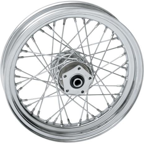 Laced 40 Spoke Front Wheel - 16x3 - Chrome