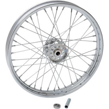 Laced Chrome 40 Spoke 21x2.15 Front Wheel
