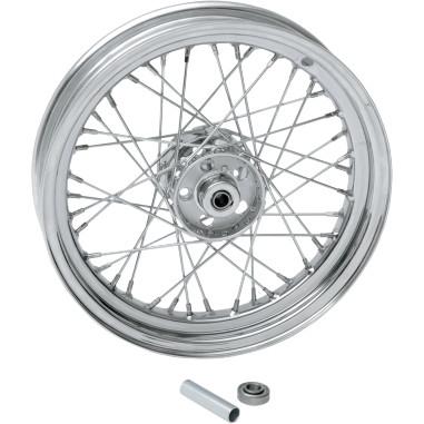 Laced Chrome 40 Spoke 16x3 Front Wheel