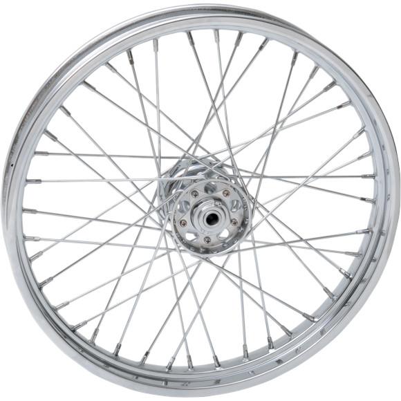 Laced Chrome 40 Spoke 21x2.15 Front Wheel
