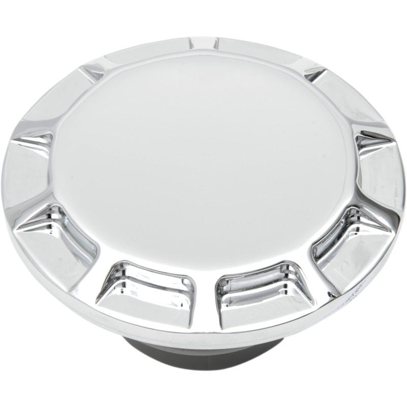 Straight-Cut Gas Cap - Vented - Chrome