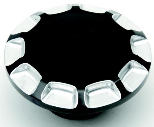 Straight-Cut Gas Cap - Vented - Re-Machined Gloss Black