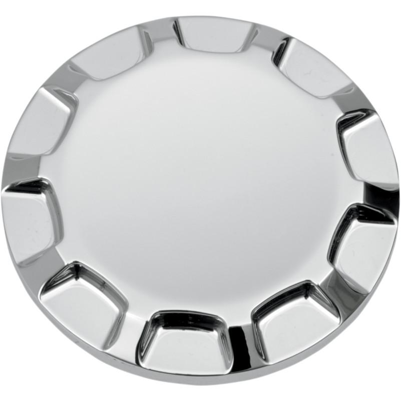 Straight-Cut Dummy Gas Cap - Left Side - Chrome