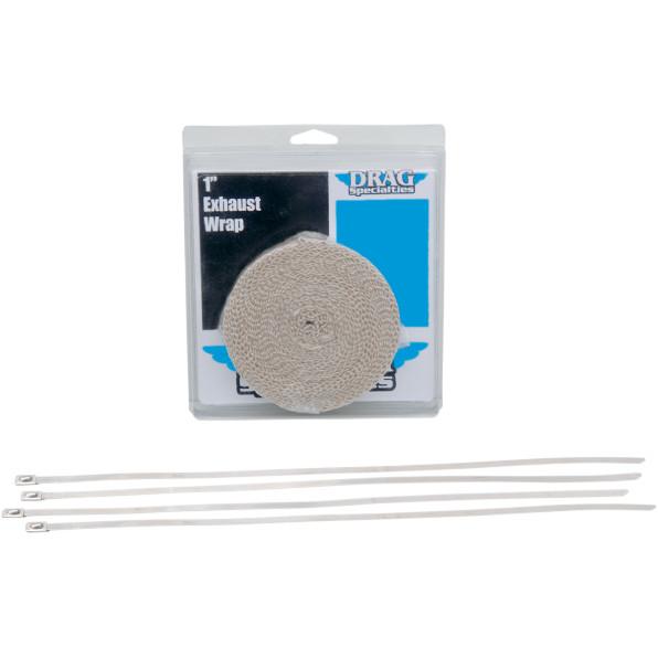 Exhaust Heat Wrap Kit - 1in. - Tan