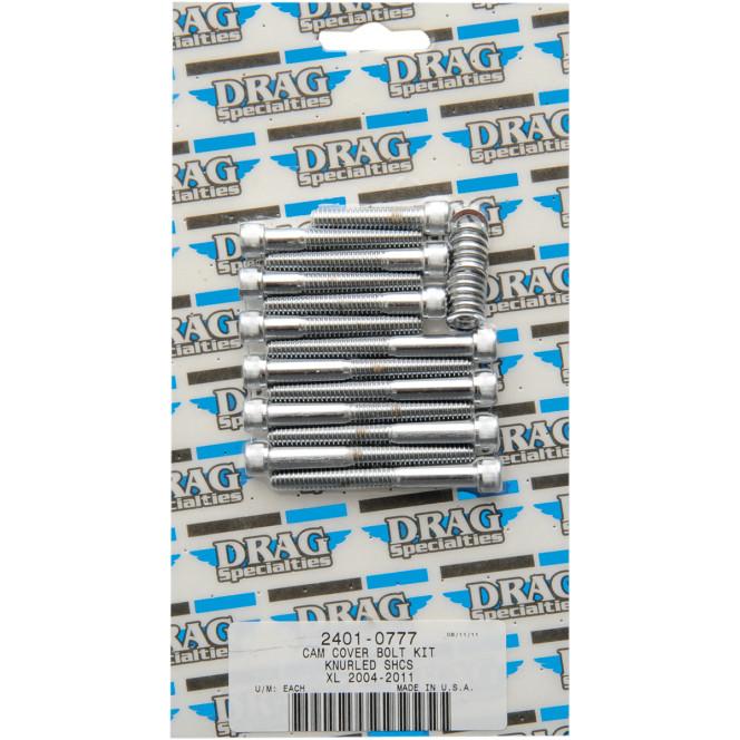 Cam Cover Chrome Socket-Head Bolt Set - Knurled