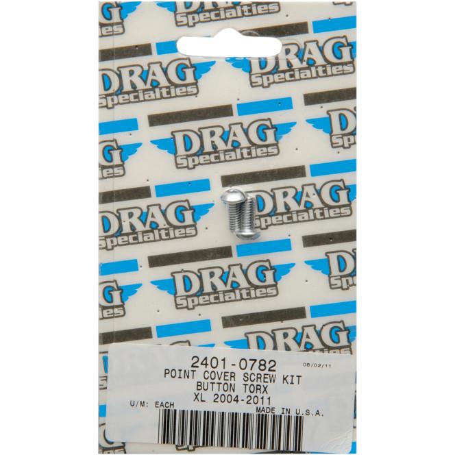 Point Cover (Button-Head Torx) Chrome Socket-Head Bolt Set - Knurled