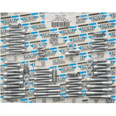 Complete Motor Chrome Socket-Head Bolt Set - Smooth