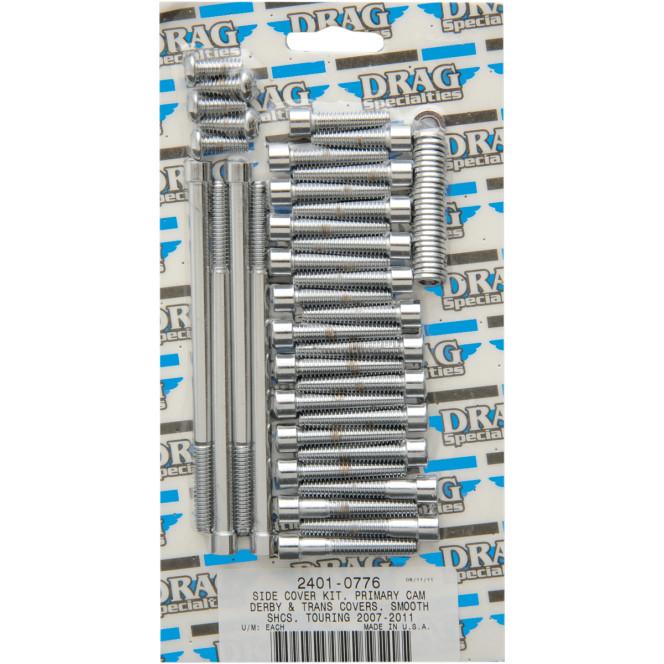 Side Cover Chrome Socket-Head Bolt Set - Smooth