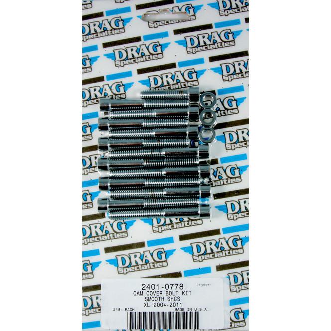 Cam Cover Chrome Socket-Head Bolt Set - Smooth