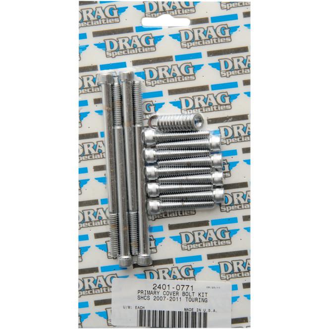 Primary Cover Chrome Socket-Head Bolt Set - Knurled