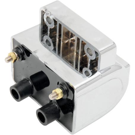 Dual Fire Electronic Ignition Coil - 3 OHM - Chrome