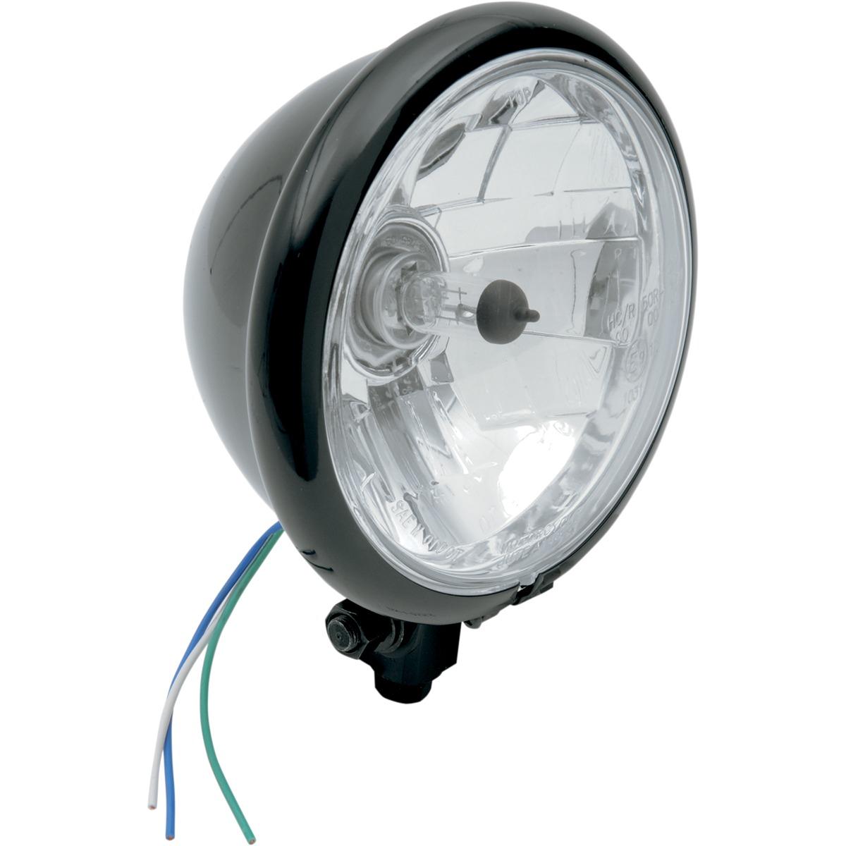 5 3/4in. Headlight Assembly - Gloss Black