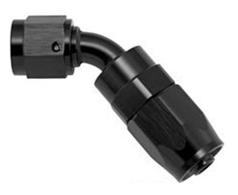 -6 JIC 45deg. Oil Hose End - Black