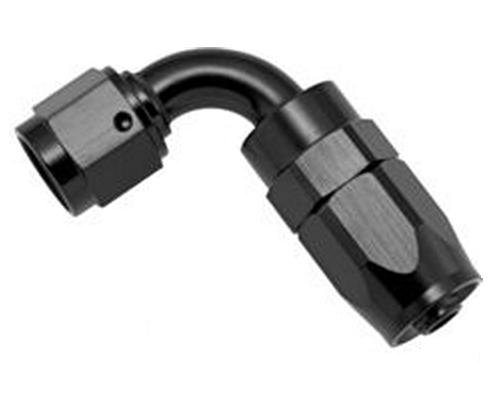 -6 JIC 90deg. Oil Hose End - Black