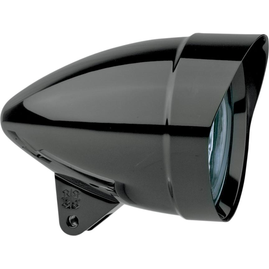 5 3/4in Headlight Housing - Mariah Rocket Smooth - Black