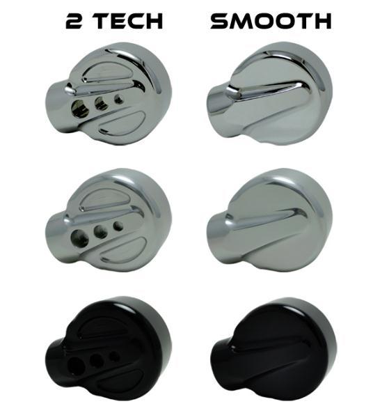 Concealed Bar End Mirror - 2 Tech - Black Anodized