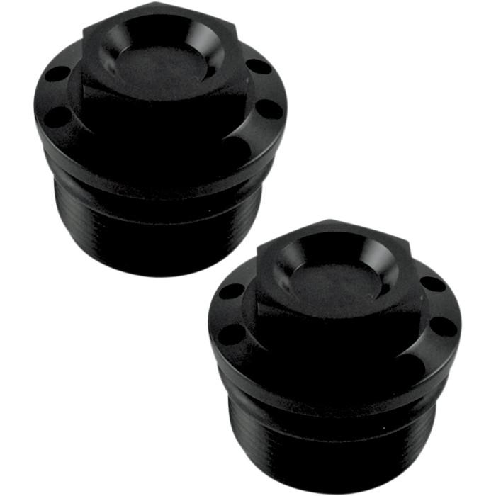 Fork Tube Caps - Black Anodized