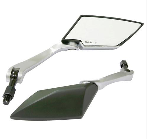 TT-Style Mirrors - Matte Black Shell - Clear Lens