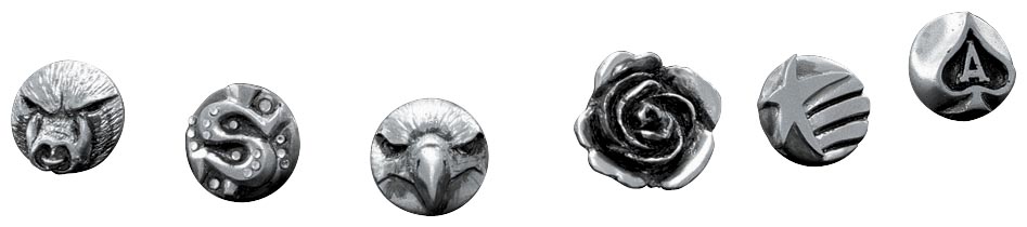 Emblem for Serpent Shift Linkage, Zombie Levers or Fender Tip Lens Grill - Wild Boar