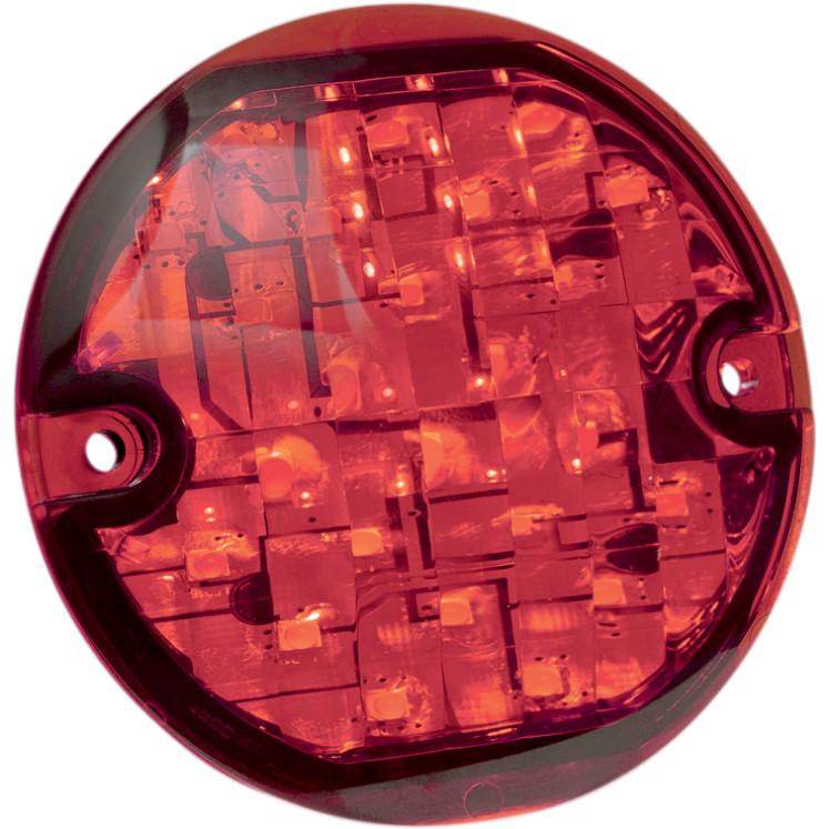 LED Rear Turn Signal Inserts - Flat Style - Red