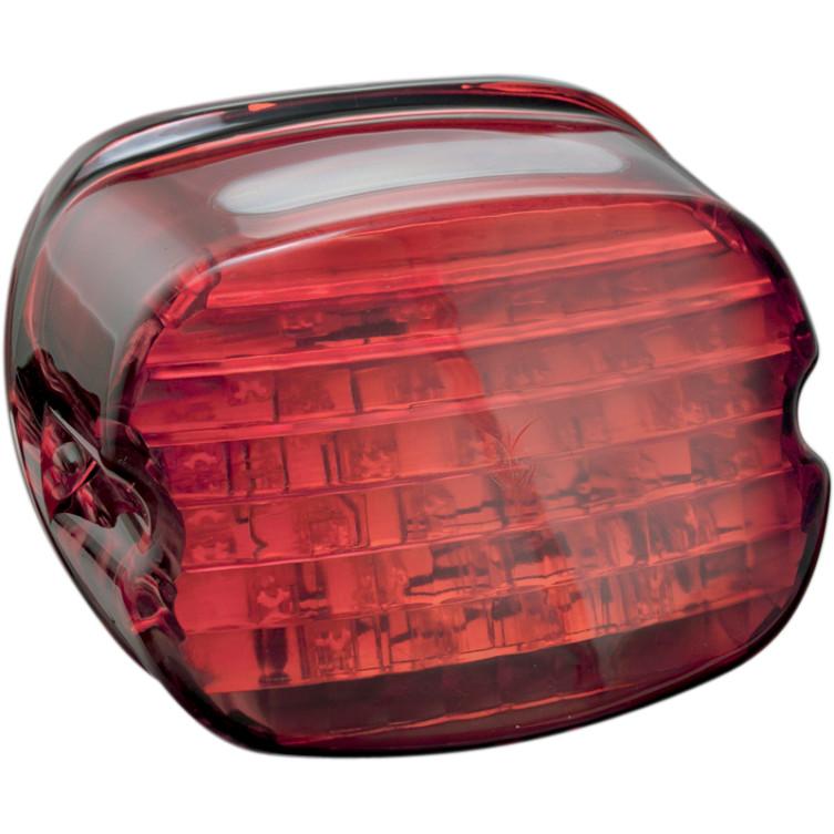 Low-profile Panacea Taillight Lens with Tag Light Window - Red