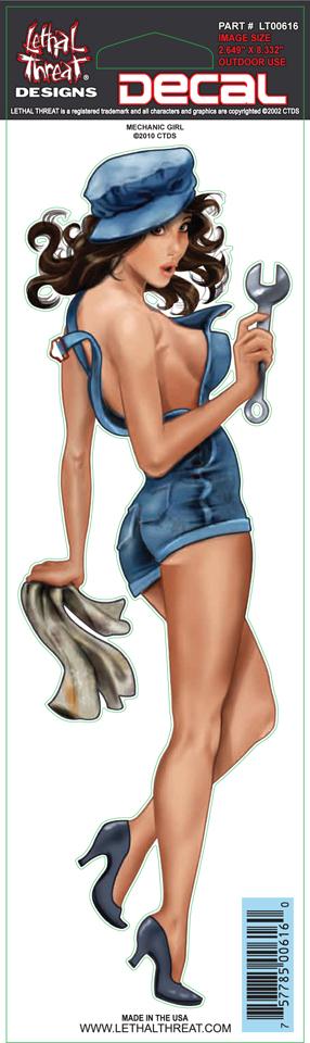 Mechanic Girl Decal