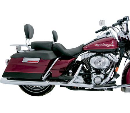 1-Piece Lowdown Touring Seat with Driver Backrest - No Studs