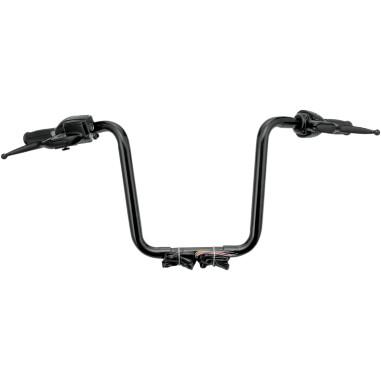 1-1/4in. Preassembled Standard Ape Hanger Handlebar Kit - 14in. - Black