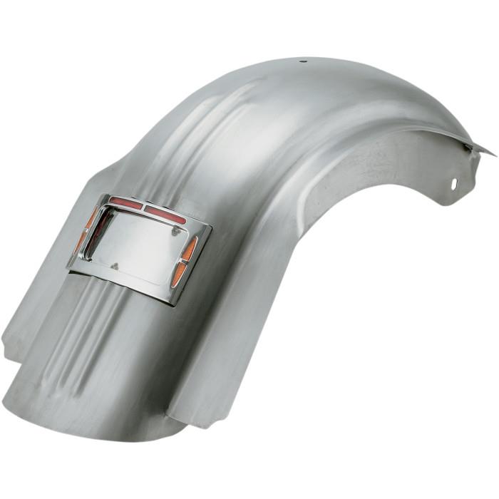 Bagger Werx Skirted Rear Fender - Rib Fender with LED Turn and Brake Lights