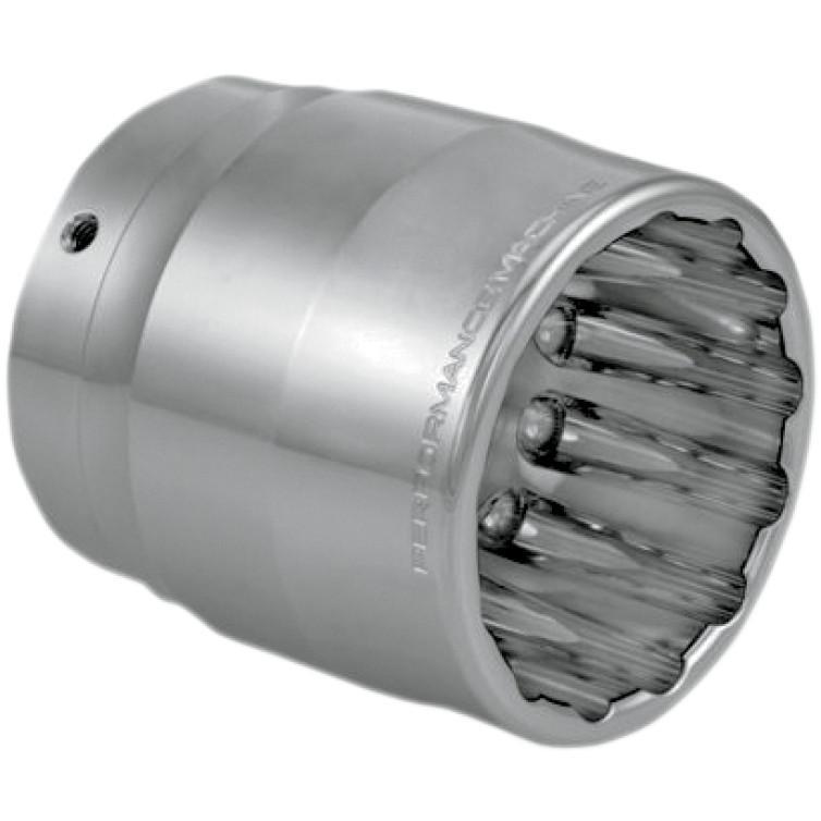 Elite Exhaust End Cap for Rinehart 4in. Slip-On - Clean Cut - Chrome