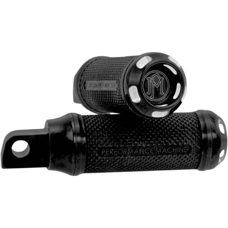 Apex Footpegs with Straight Male Mount - Black